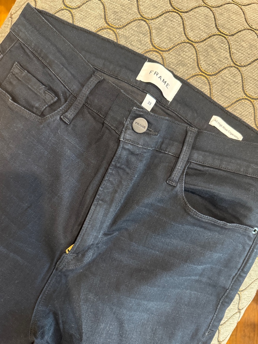 Frame Denim INDIGO High Rise Cigarette Skinny Jeans for Women